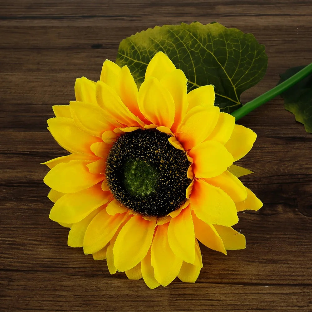 2 Packs Solar Garden Lights LED Outdoor Waterproof Decorative Sunflower Ornaments Stake Lights for Pathway Landscape Lamp Patio Fence Yard Lighting Outdoor Decor
